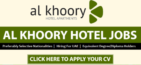 Al Khoory Hotel Jobs in Dubai