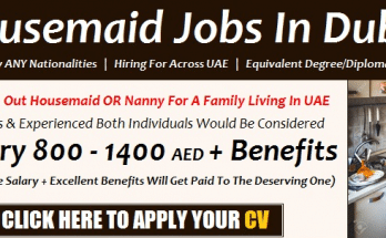 POEA Domestic Worker Jobs In UAE